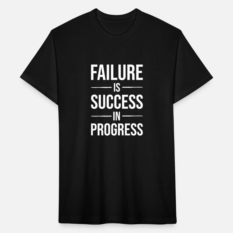 failure is success in progress WHITE