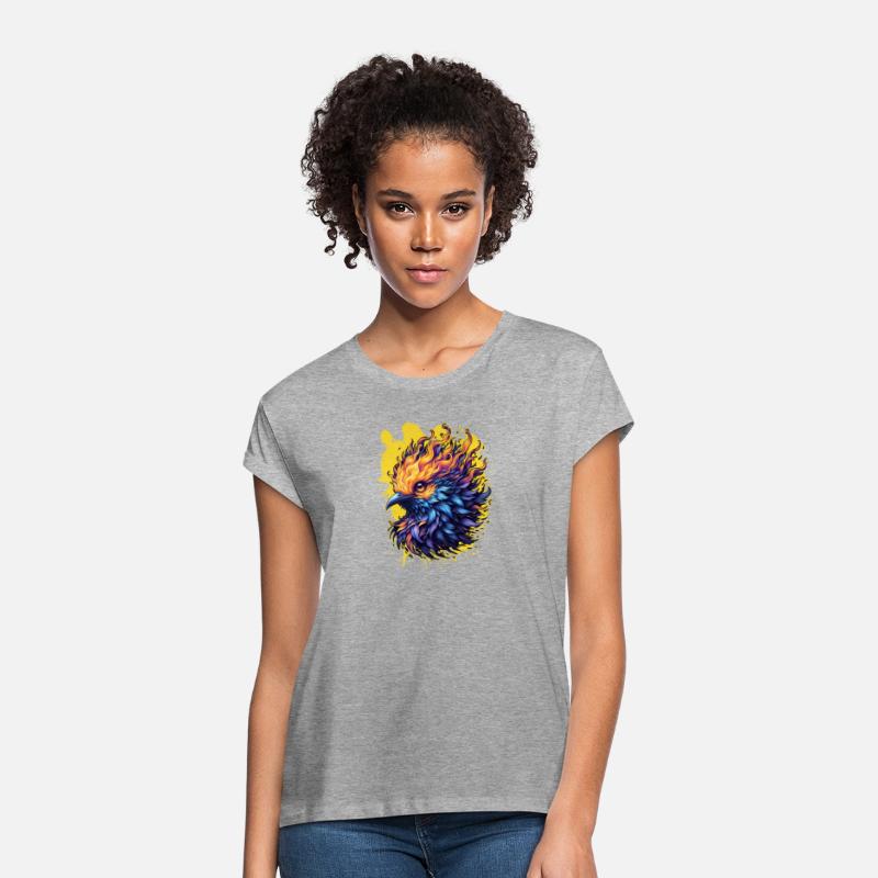 Fiery Phoenix Bird Art