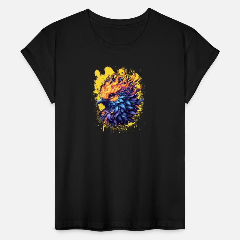 Fiery Phoenix Bird Art