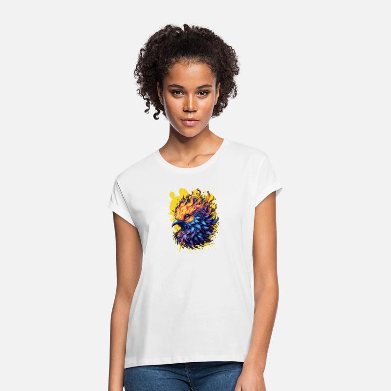 Fiery Phoenix Bird Art