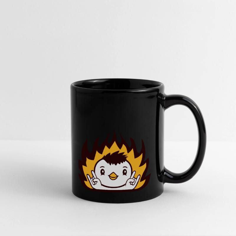 Fire Heavy Metal Duck Bird Chick Rock Hand Gesture
