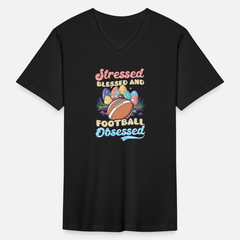 Football Easter Stressed Blessed