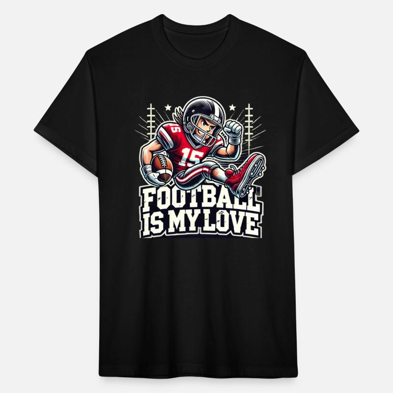 Football is My Love" - Vintage Typography Art