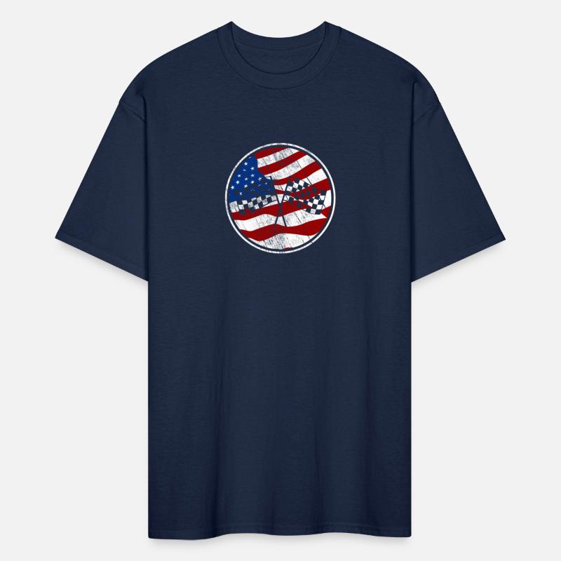 Formula Racing American Flag Finish Checkered Flag