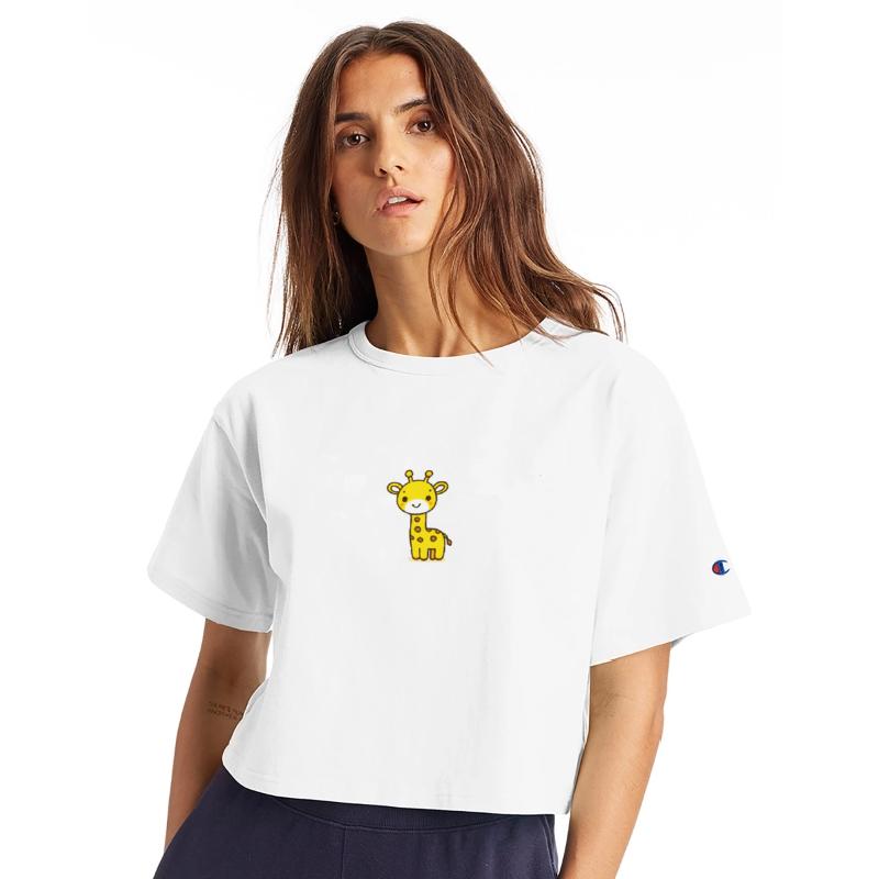 Friendly Stick Figure Giraffe