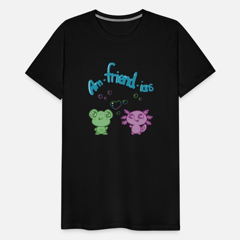 Frog And Axolotl Kawaii Best Friends