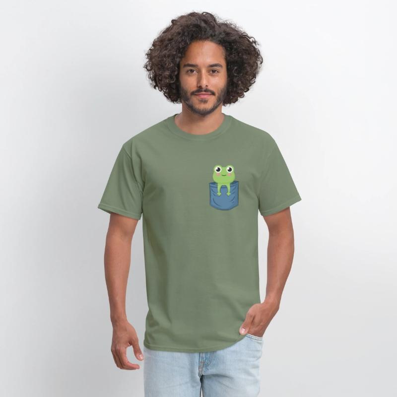 Frog Chest Pocket Tadpoles Froggy Bullfrog Frog