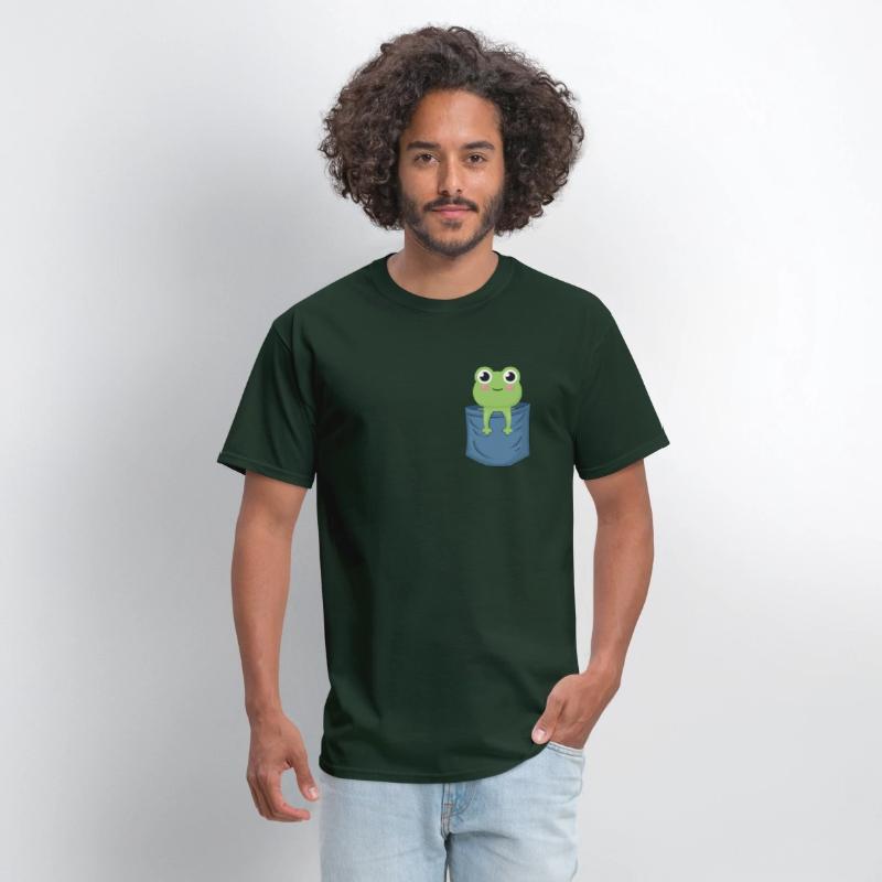 Frog Chest Pocket Tadpoles Froggy Bullfrog Frog