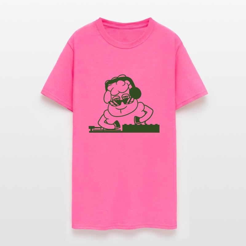 Funny Cool DJ Sheep Animal Mixing Music Party Club