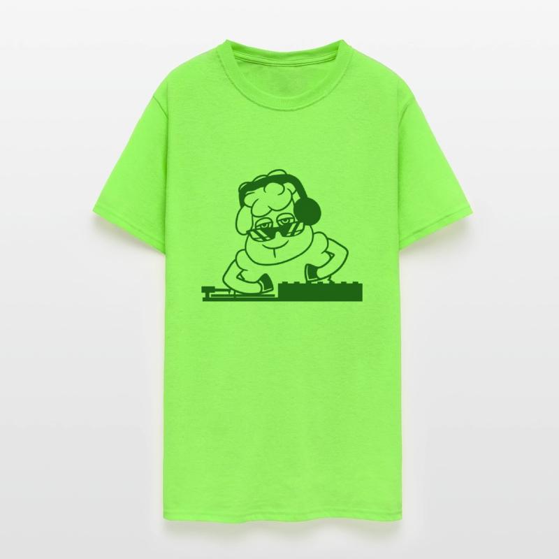 Funny Cool DJ Sheep Animal Mixing Music Party Club