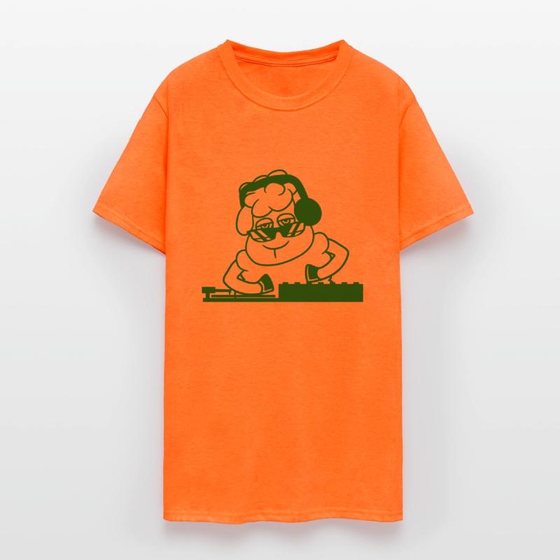 Funny Cool DJ Sheep Animal Mixing Music Party Club