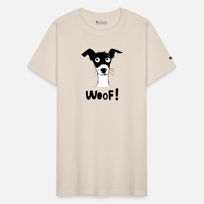 Funny dog face woof