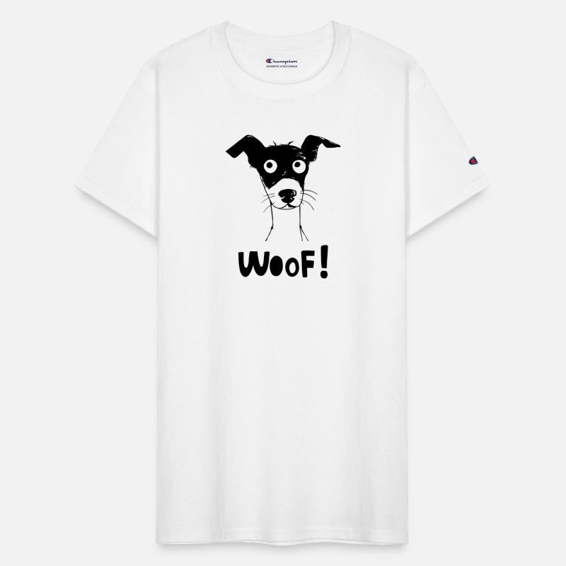 Funny dog face woof