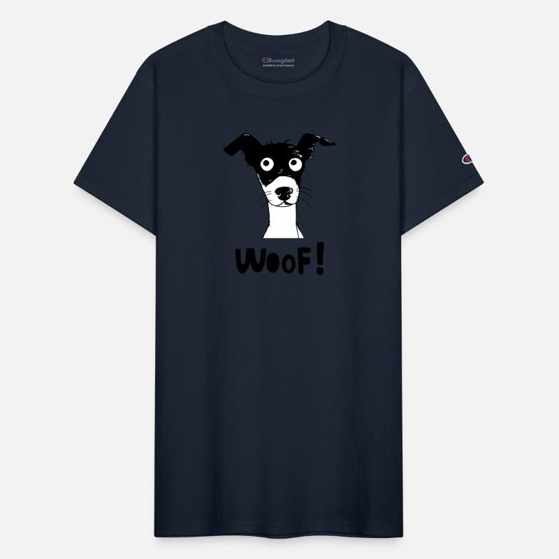 Funny dog face woof