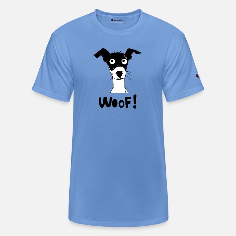 Funny dog face woof