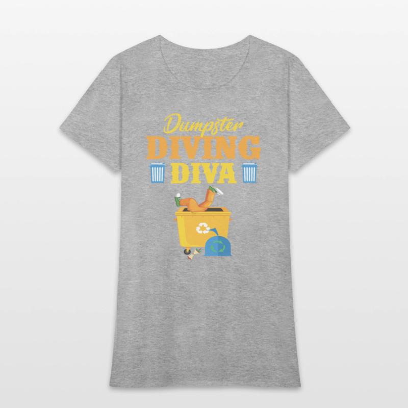 Funny Dumpster Diving Diva Trash Lover