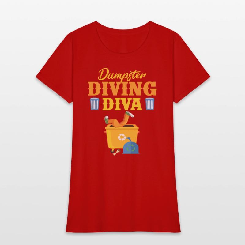 Funny Dumpster Diving Diva Trash Lover