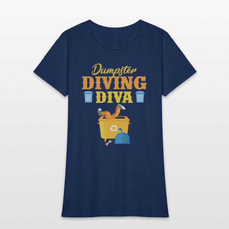 Funny Dumpster Diving Diva Trash Lover