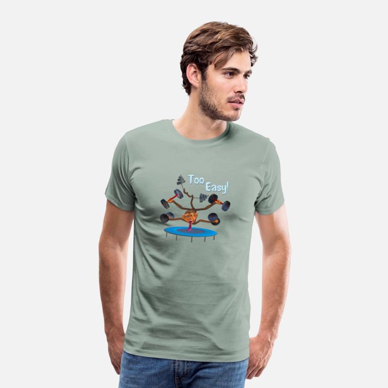 Funny Monkey Gym Wear Tshirt Motivational