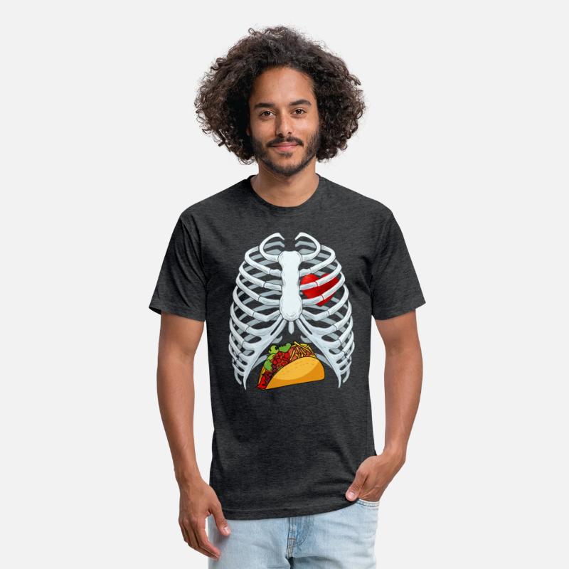 Funny Taco Skeleton Rib Cage Dad Halloween Costume