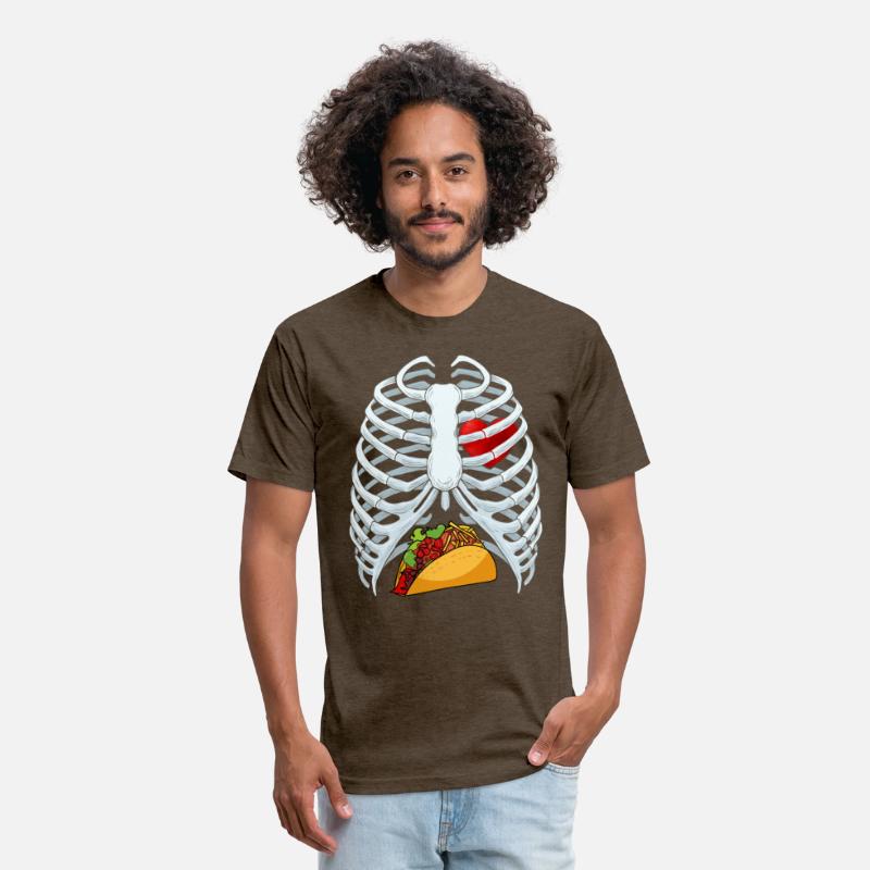 Funny Taco Skeleton Rib Cage Dad Halloween Costume