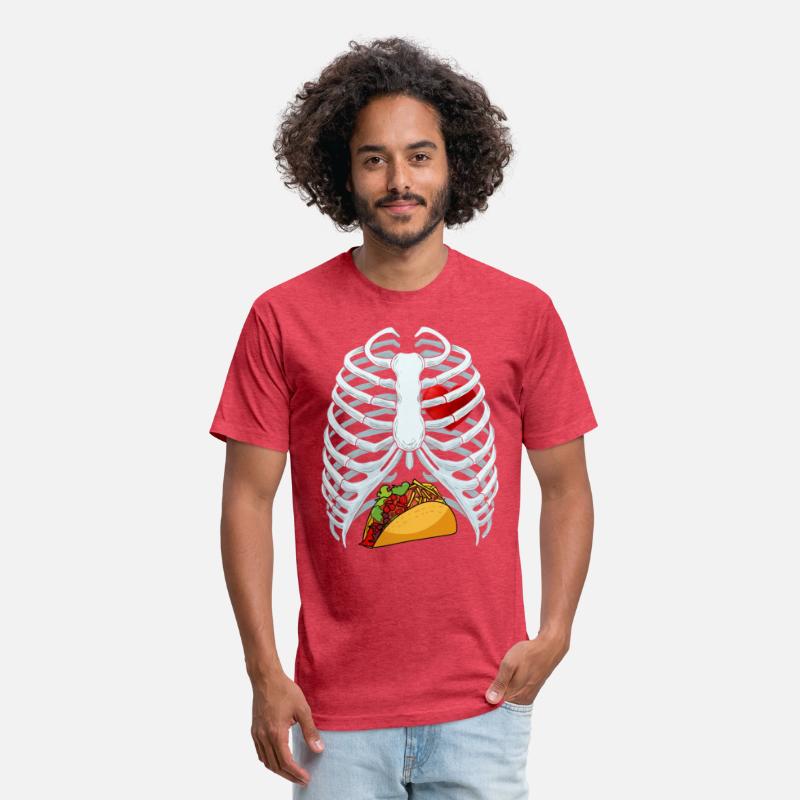 Funny Taco Skeleton Rib Cage Dad Halloween Costume