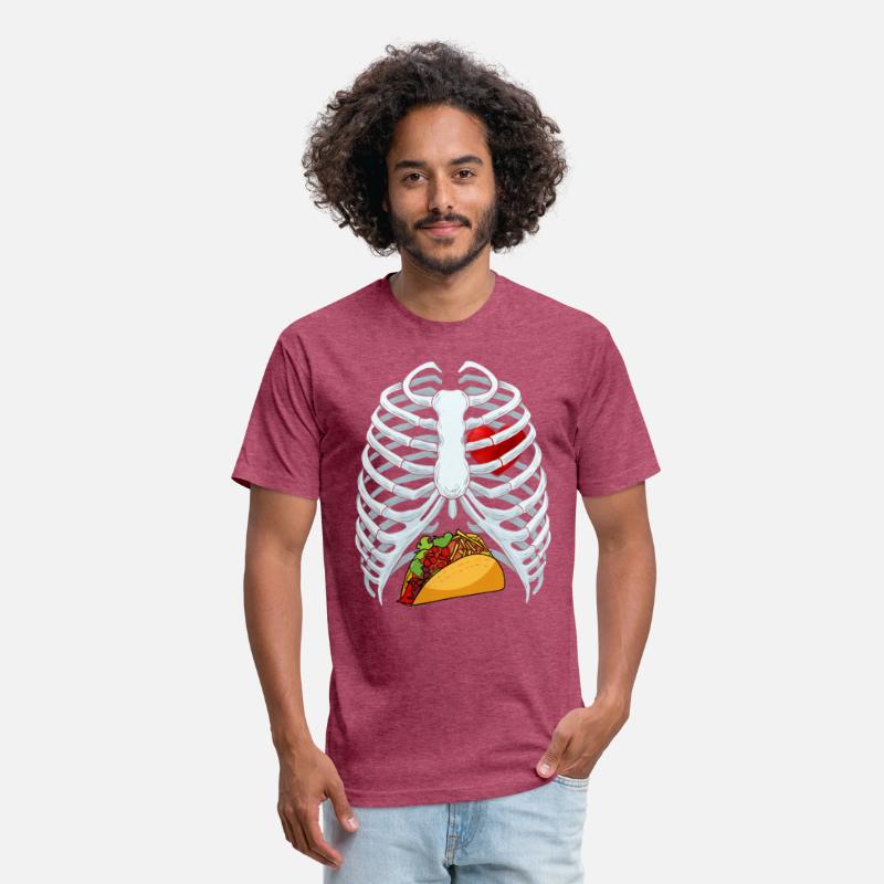 Funny Taco Skeleton Rib Cage Dad Halloween Costume
