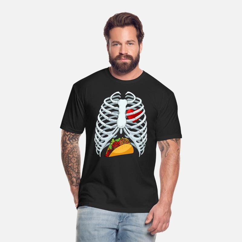 Funny Taco Skeleton Rib Cage Dad Halloween Costume