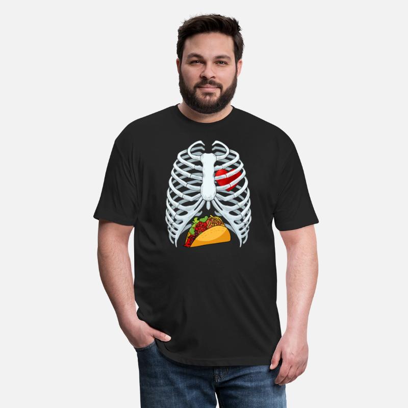 Funny Taco Skeleton Rib Cage Dad Halloween Costume
