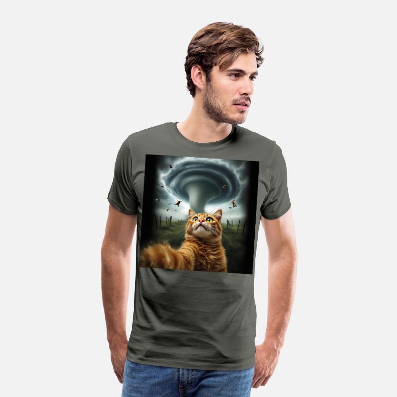 Funny Tornado Cat Selfie Flying Cow Meme