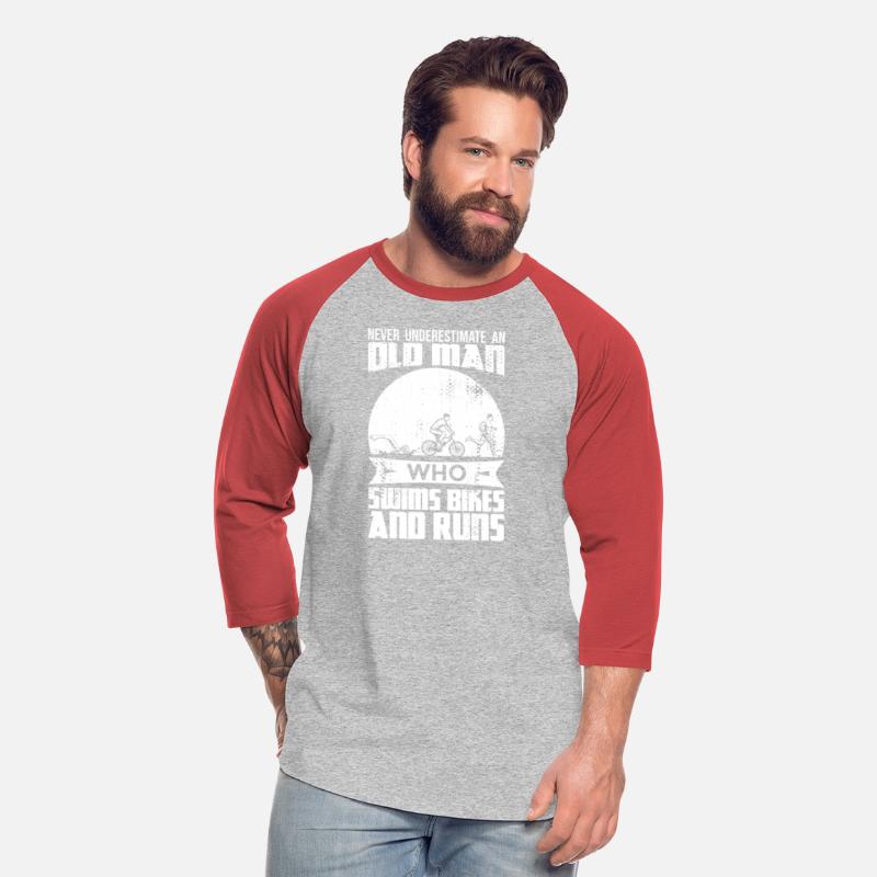 Funny Triathlon Old Man