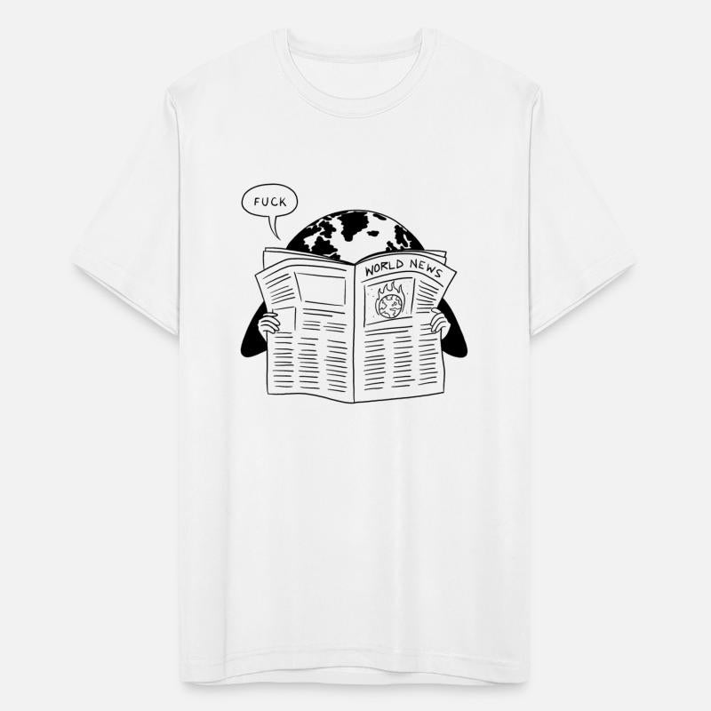 Funny World Newspaper Reading Design