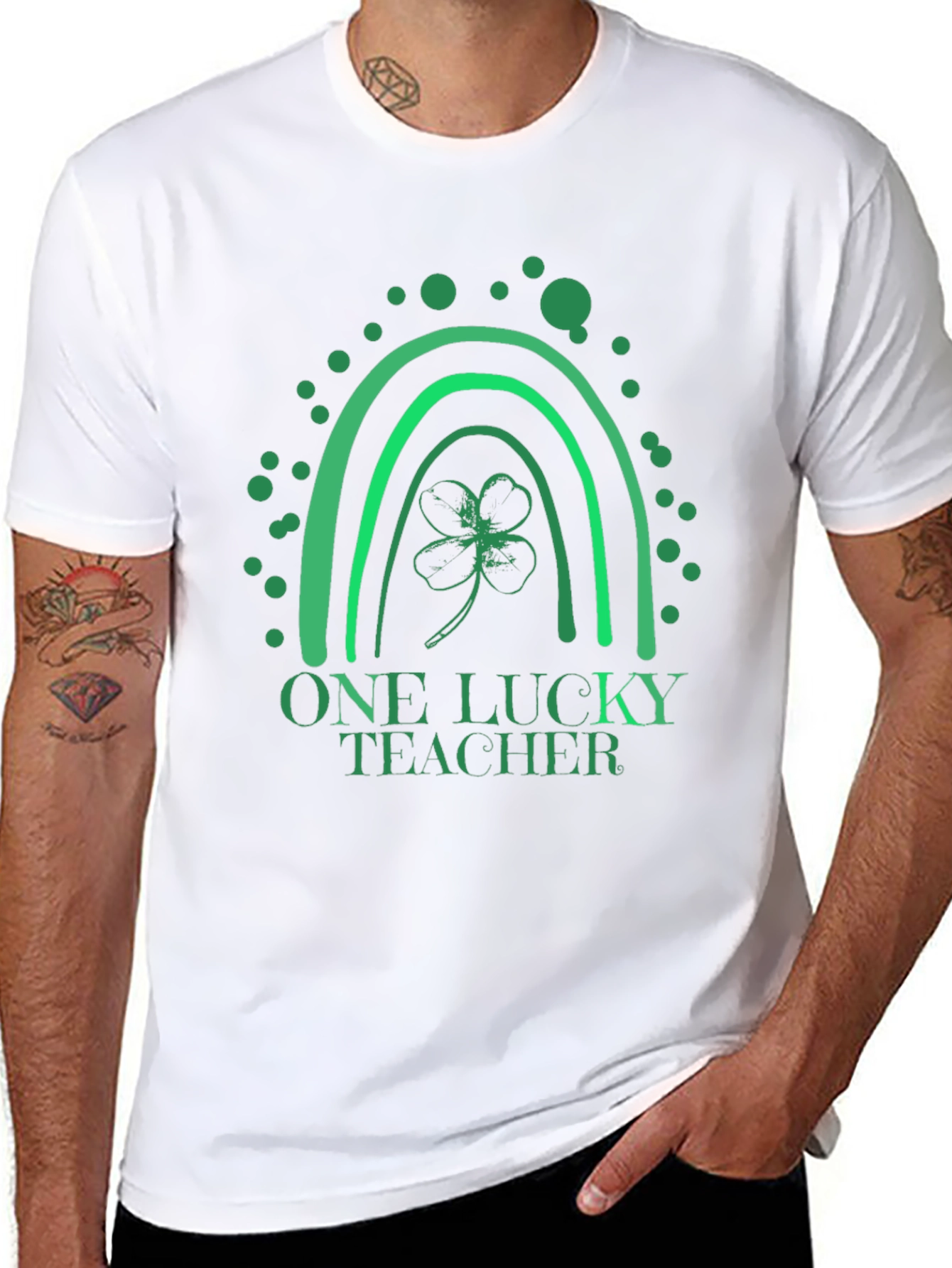 One Lucky Teacher St. Patricks Day Graphic Tee