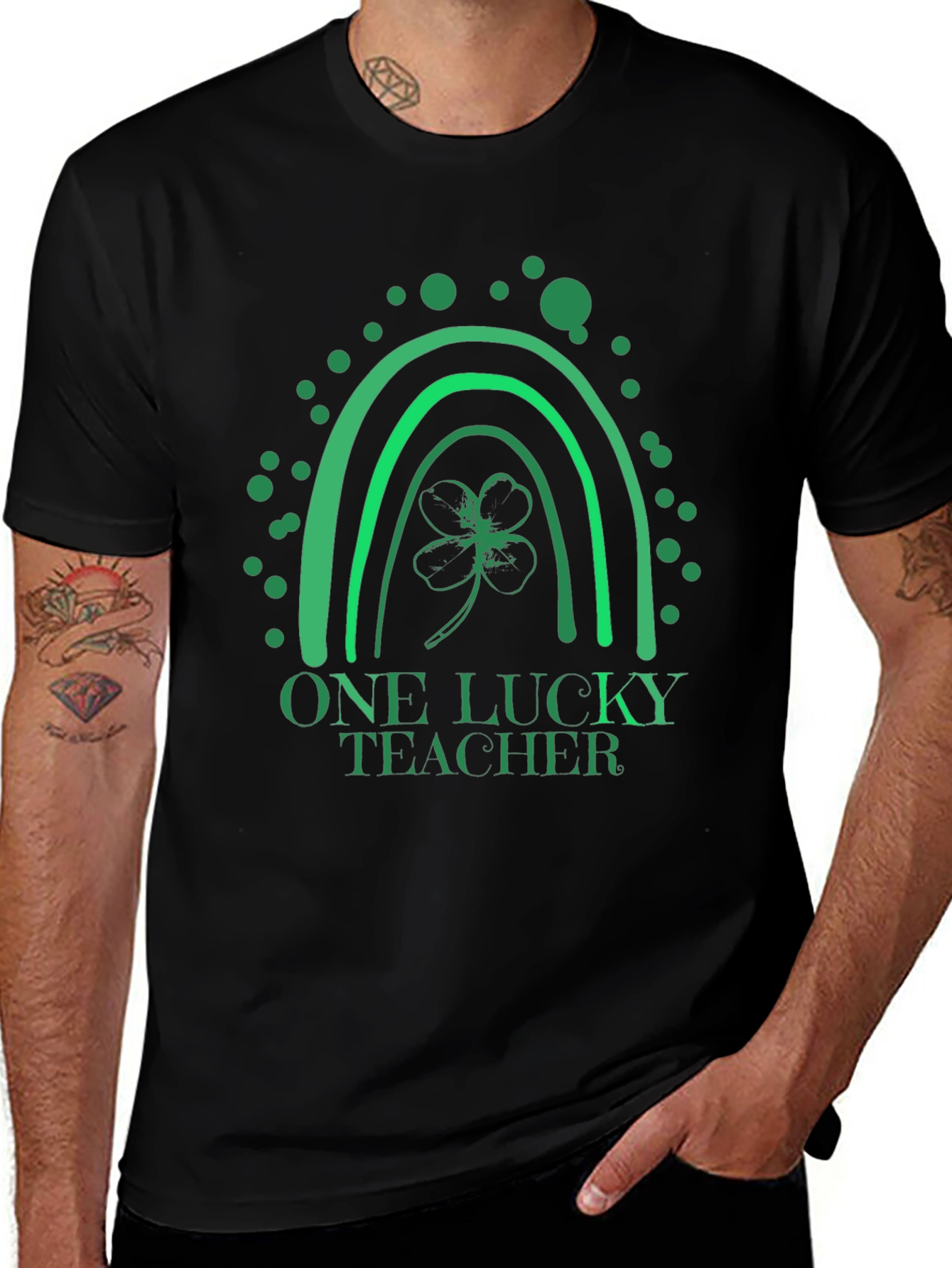 One Lucky Teacher St. Patricks Day Graphic Tee