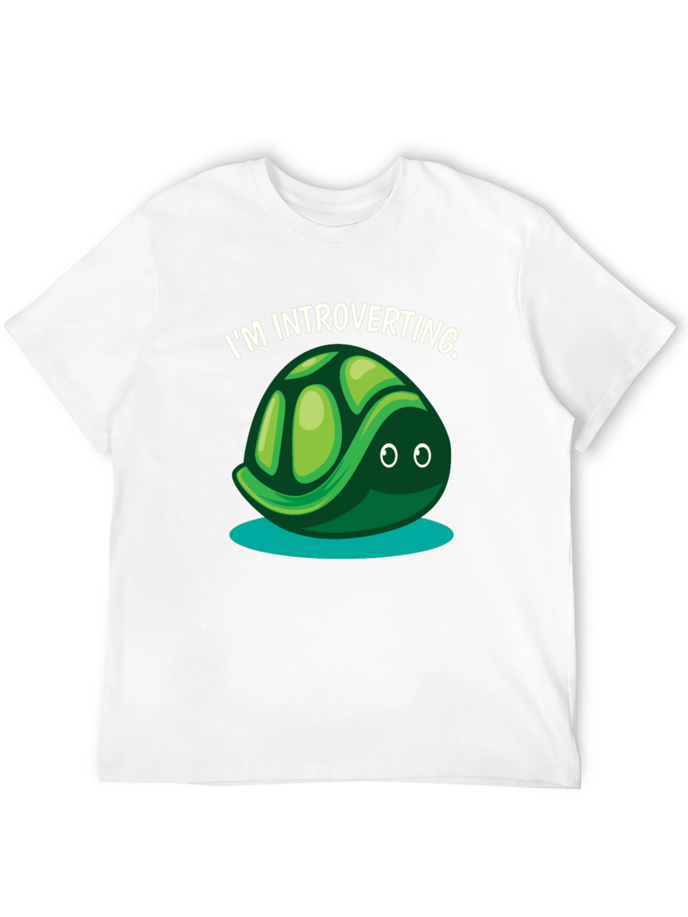 Introverting Turtle Graphic Tee - Black