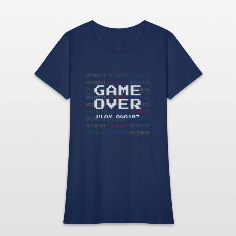 Game Over Retro Gamer Pixel Text