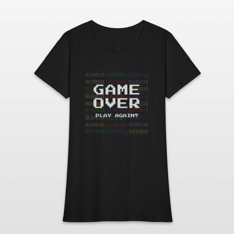 Game Over Retro Gamer Pixel Text