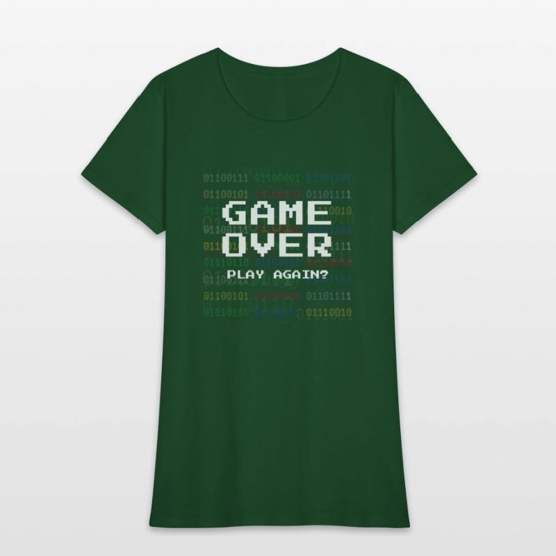 Game Over Retro Gamer Pixel Text