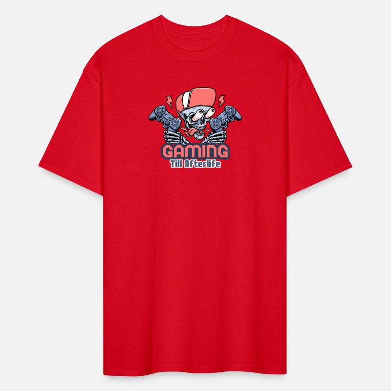 Gamer Skull – Light Blue Minimal Console Power Tee