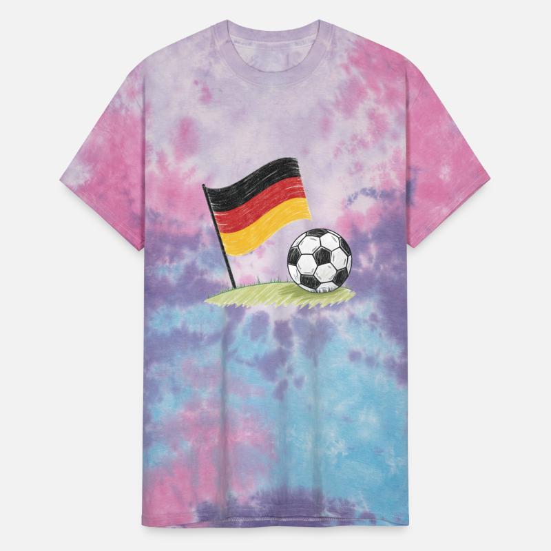 Germany flag and crayon-style soccer ball