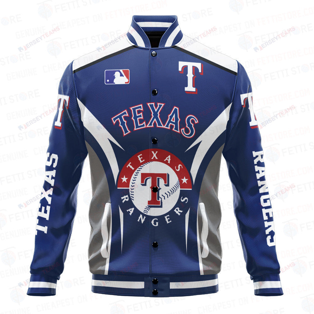 Texas Rangers Baseball Maps Pattern AOP Varsity Jacket SH1 - All-Over-Printed Jacket
