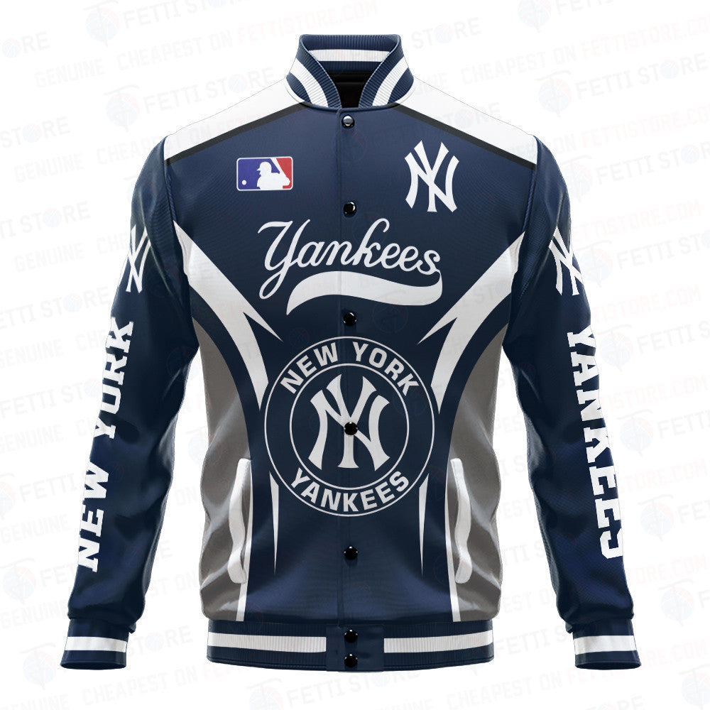 New York Yankees Baseball Traditional Pattern AOP Varsity Jacket SH1 - All-Over-Printed Jacket