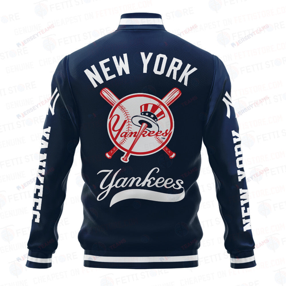 New York Yankees Baseball Traditional Pattern AOP Varsity Jacket SH1 - All-Over-Printed Jacket