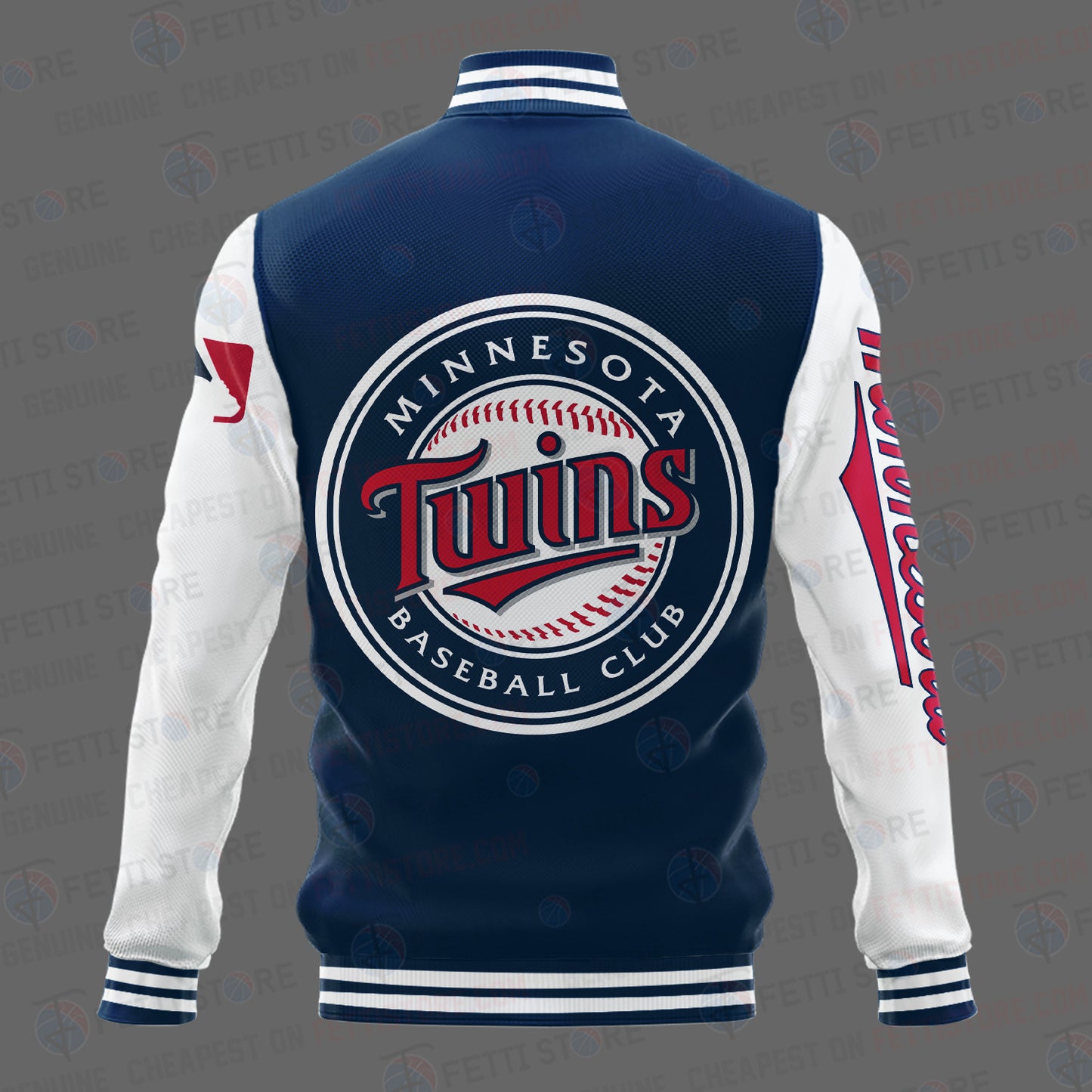 Minnesota Twins Major League Baseball AOP Varsity Jacket STM - All-Over-Printed Jacket