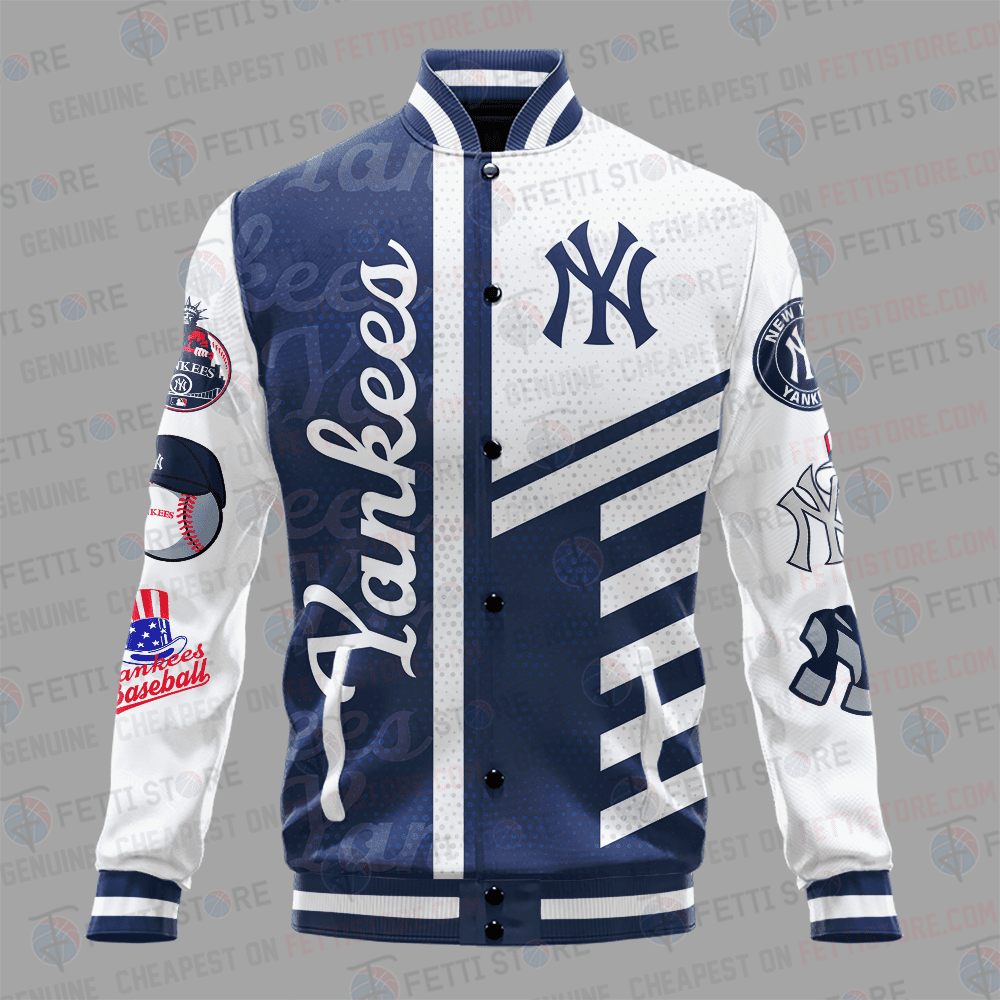 New York Yankees American League Baseball Varsity Jacket SH1 V1 - All-Over-Printed Jacket