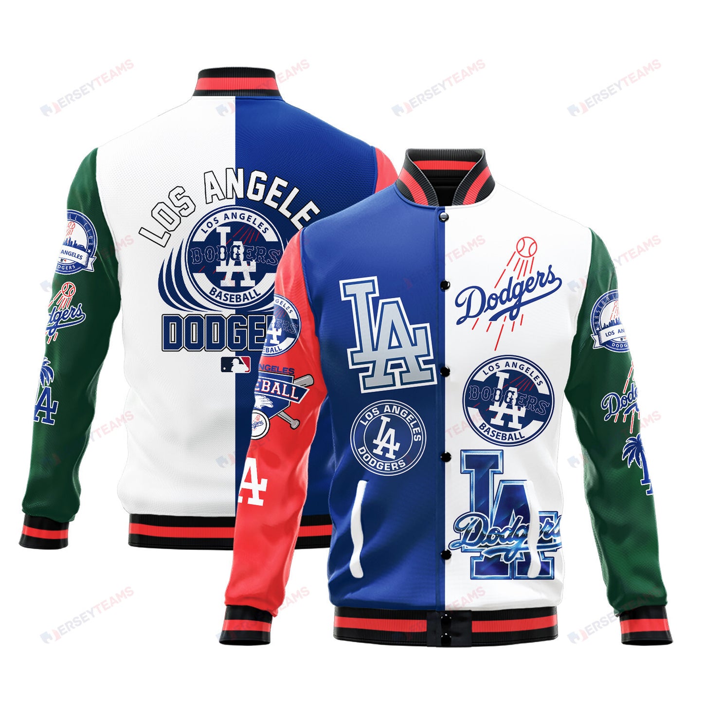 Los Angeles Dodgers Major League Baseball Varsity Jacket STM V3 - All-Over-Printed Jacket