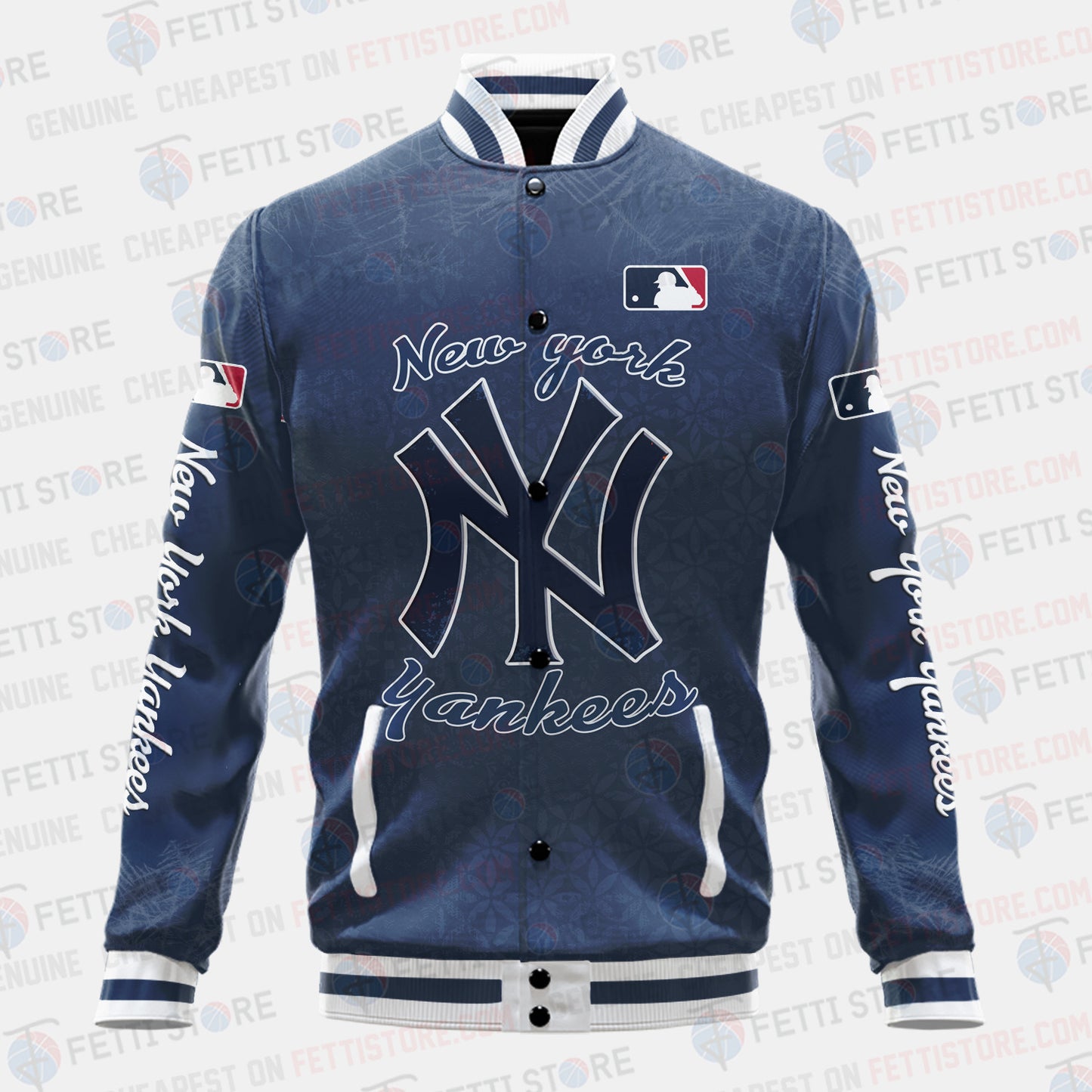 New York Yankees - Major League Baseball AOP Varsity Jacket V8 - All-Over-Printed Jacket