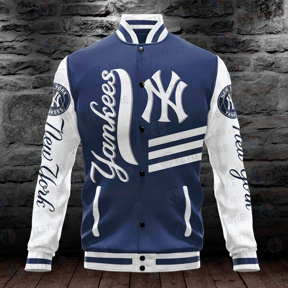 New York Yankees Major League Baseball AOP Varsity Jacket - All-Over-Printed Jacket