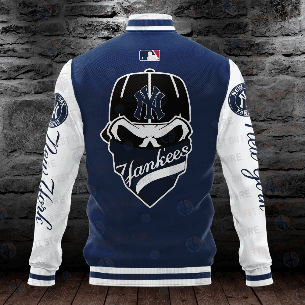 New York Yankees Major League Baseball AOP Varsity Jacket - All-Over-Printed Jacket