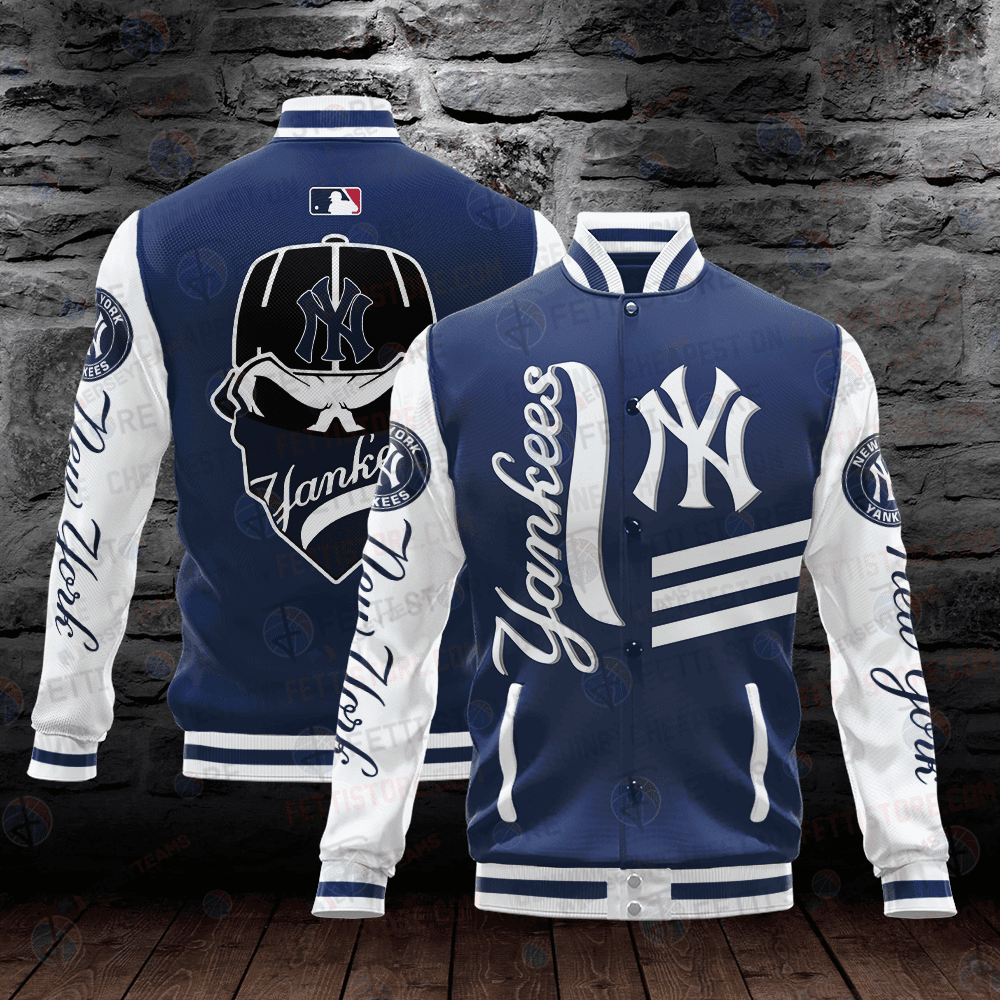 New York Yankees Major League Baseball AOP Varsity Jacket - All-Over-Printed Jacket